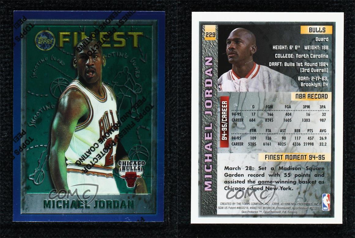 1995-96 Topps Finest Michael Jordan #229 HOF