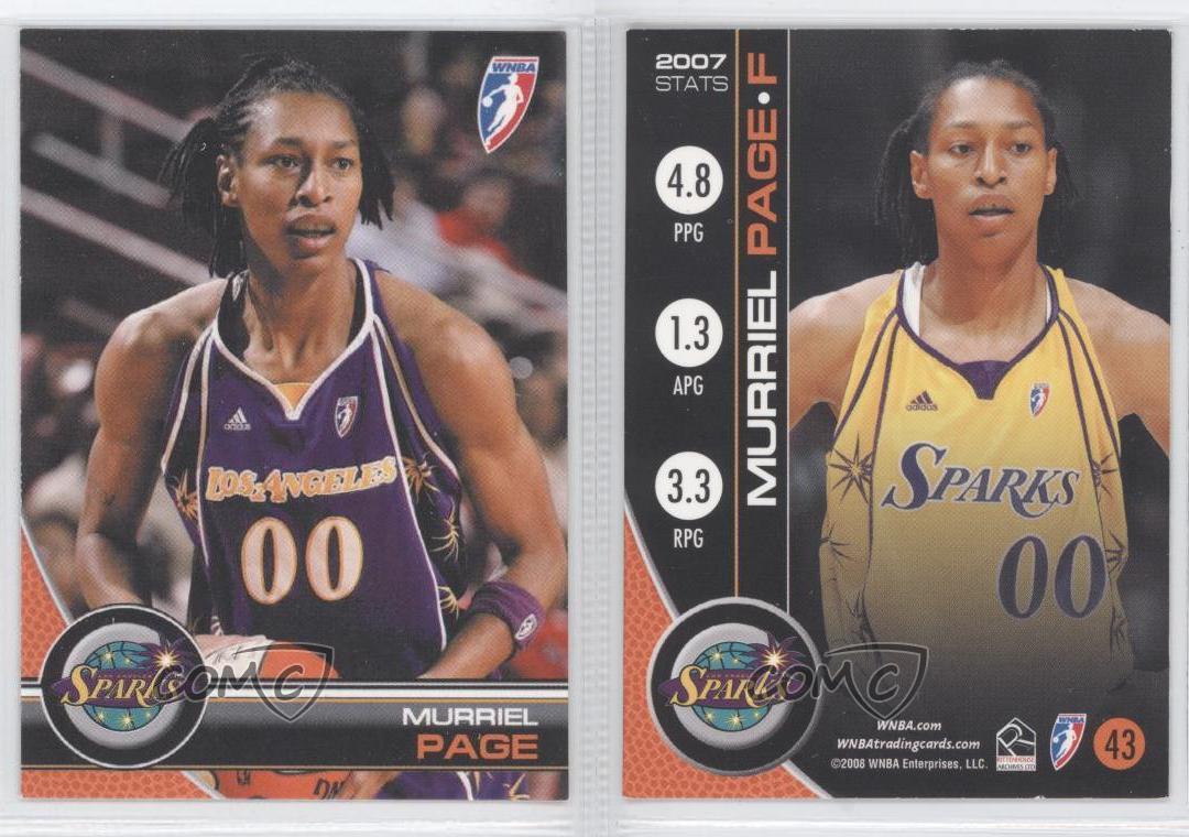 2007 WNBA #79 Murriel Page WNBA Basketball Trading Card
