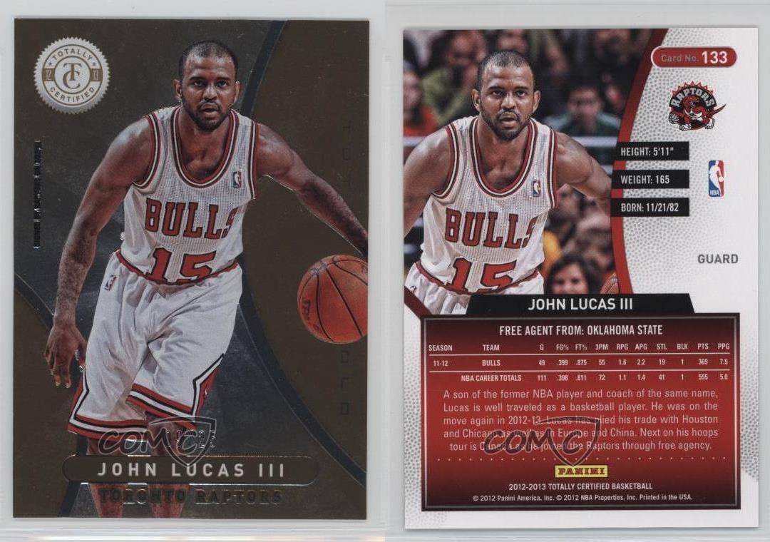 2012-13 Totally Certified Totally Gold /25 John Lucas III #133 - Picture 4 of 4