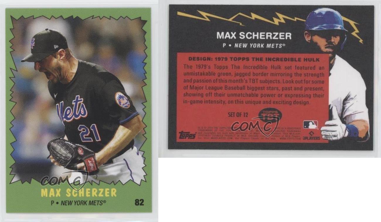 2022 Topps Throwback Thursday #TBT boutiques Online Exclusive /1197 Max Scherzer #82