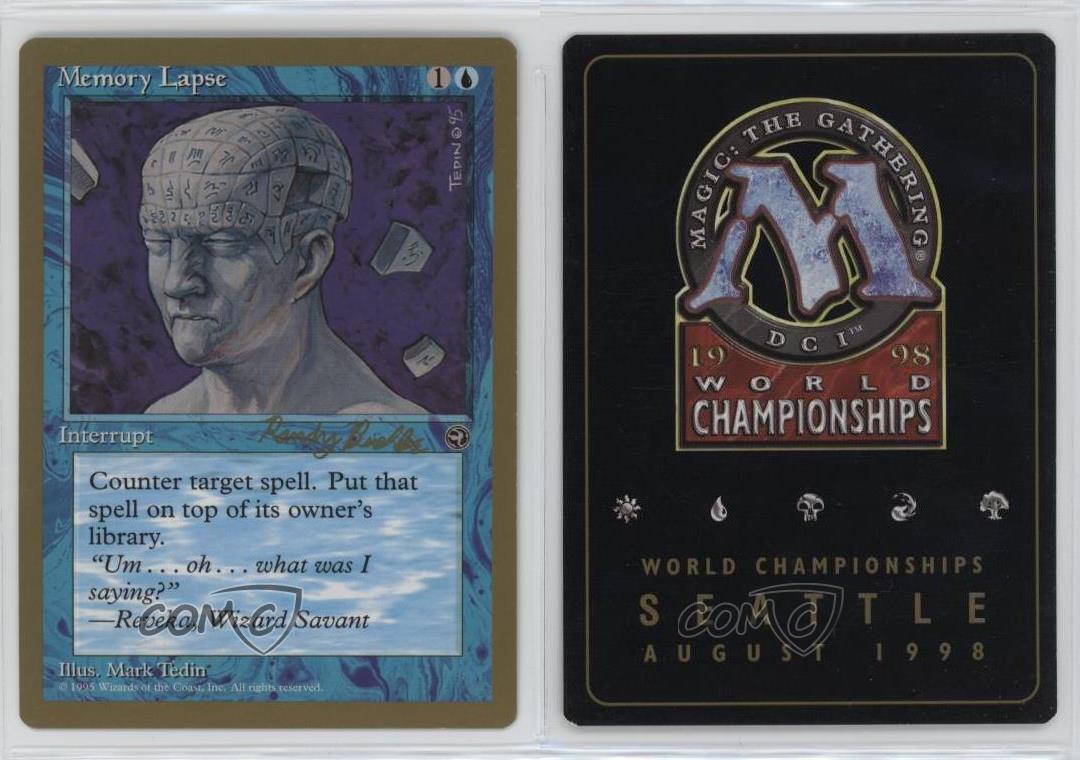 Memory Lapse Magic: Seattle World Championships Decks 1998 | eBay
