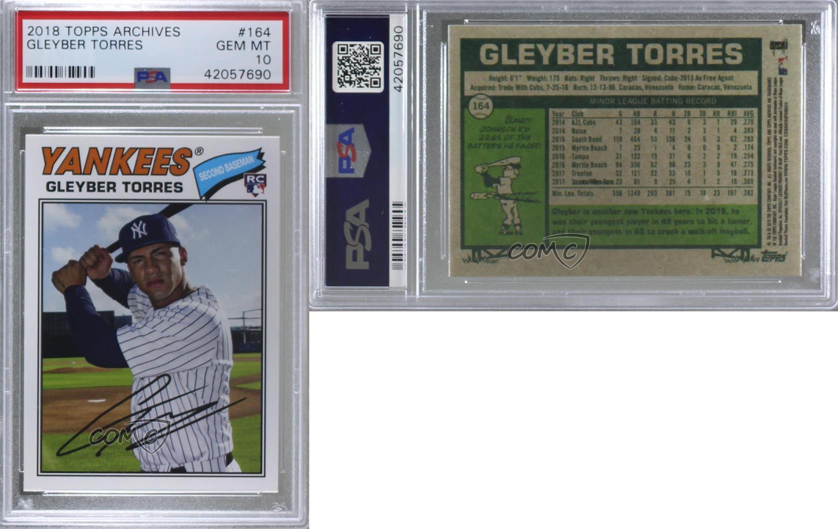 2018 Topps Archives Baseball #164 Gleyber Torres Rookie Card