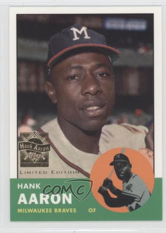 hank aaron braves hat