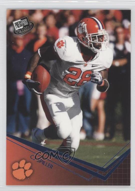 Details About 2010 Press Pass Blue 7 Cj Spiller Clemson Tigers Rookie Football Card