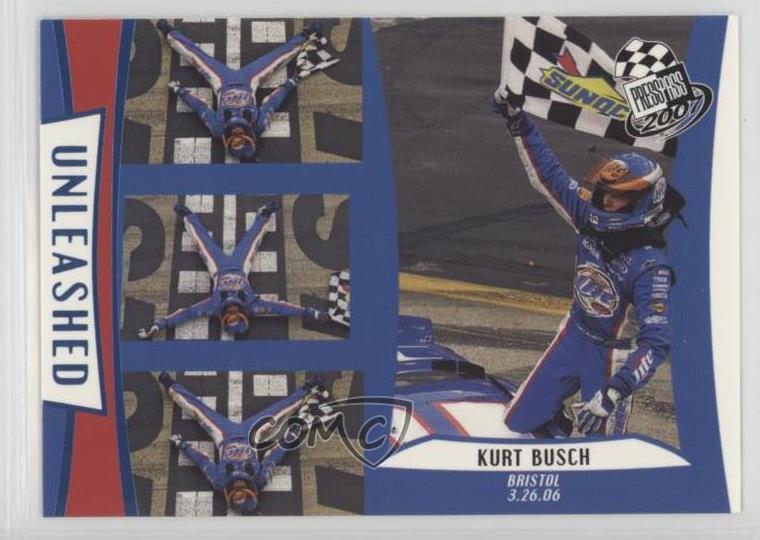 Sports Trading Cards 2006 Press Pass Blue #b29 Kurt Busch Racing Card Auto Racing Cards
