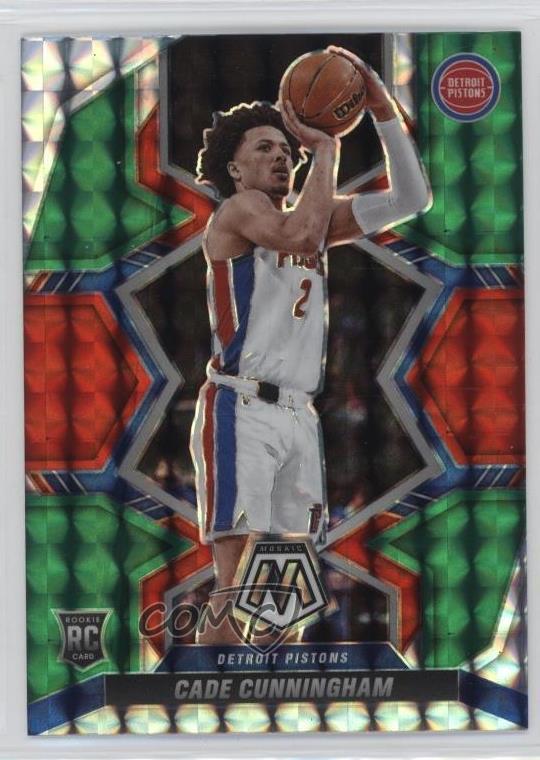 2021 Mosaic Rookies Choice Red & Green Prizm Cade Cunningham #203 Rookie RC 1ow5