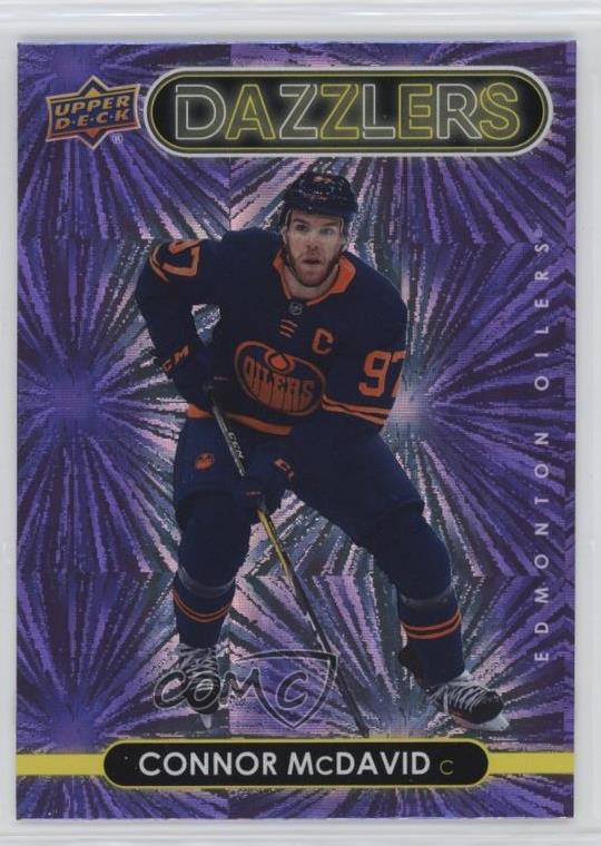 2021-22 Upper Deck Series 1 Dazzlers Purple Connor McDavid #DZ-19 1cy1