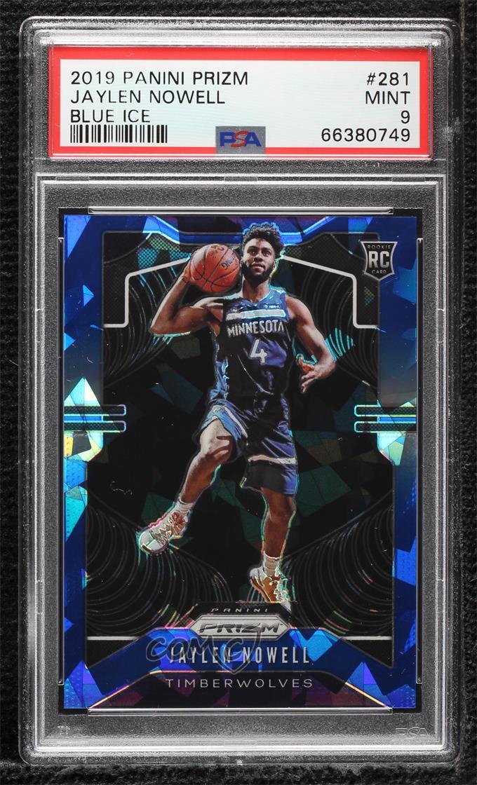 2019-20 Panini Prizm Blue Ice 15/99 Jaylen Nowell #281 PSA 9 MINT Rookie RC 0p6y