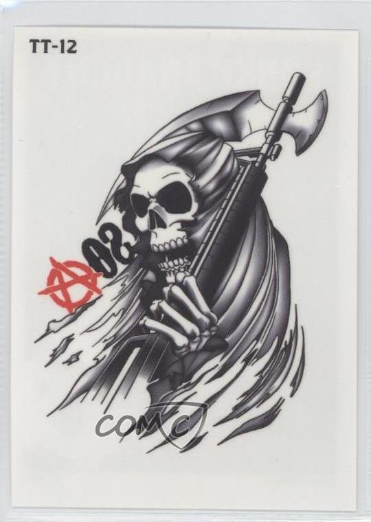 Details About 2015 Cryptozoic Sons Of Anarchy Seasons 4 5 Temporary Tattoos Grim Reaper K0i