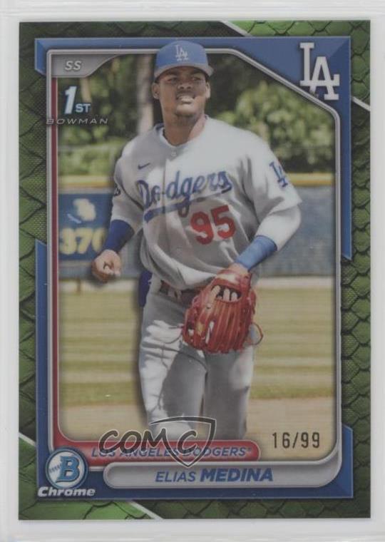 2024 Bowman Chrome Prospects Green Reptilian Refractor /99 Elias Medina #BCP-183