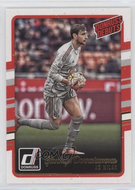 2016-17 Panini Donruss Donruss Debuts Gianluigi Donnarumma #201
