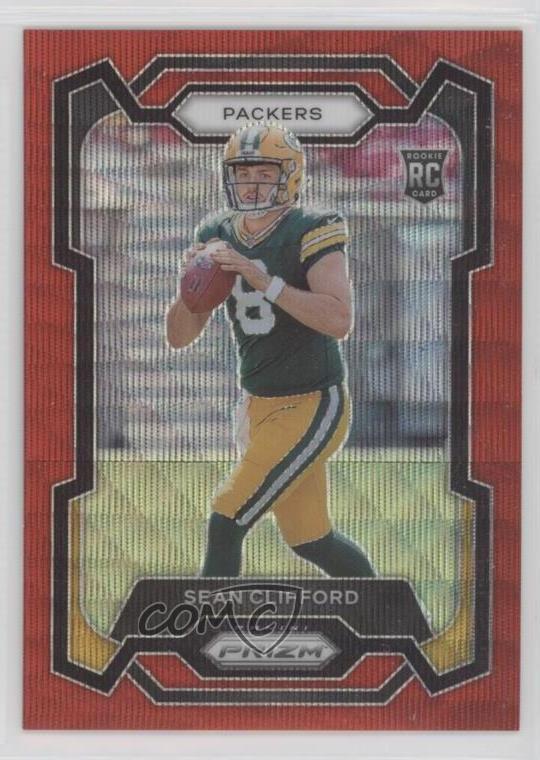 2023 Panini Prizm Rookies Red Wave Prizm /149 Sean Clifford #338 Rookie RC