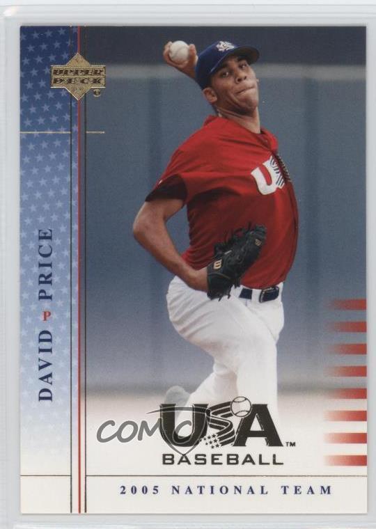 2005 Upper Deck USA Baseball #USA59 David Price Team Rookie Card National Team