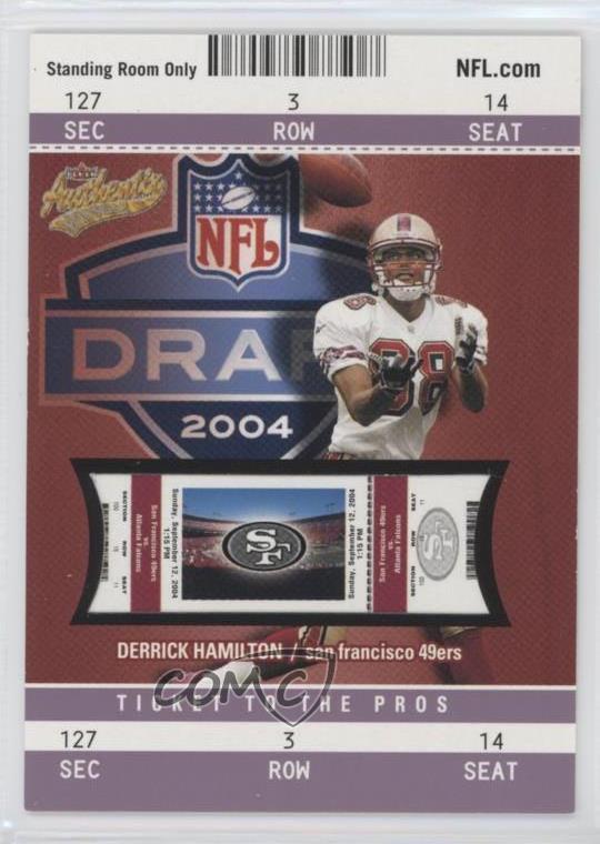 Details About 2004 Fleer Authentix Standing Room Only Purple 10 129 Derrick Hamilton Rookie