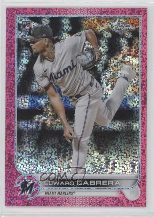 2022 Topps Chrome Magenta Speckle Refractor 304/350 Edward Cabrera #64 0rm0