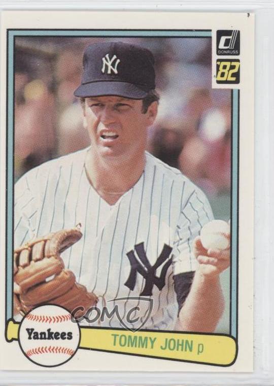 1982 Donruss #409 Tommy John New York Yankees Baseball Card | eBay