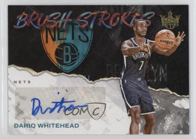2023 Panini Court Kings Brush Strokes /75 Dariq Whitehead #BR-RIQ Rookie Auto RC