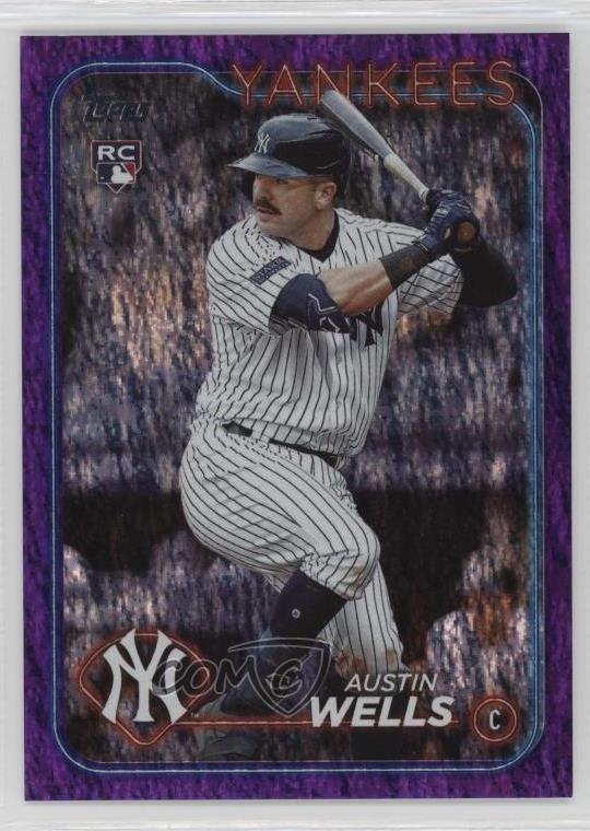 2024 Topps Series 2 Purple Foil /799 Austin Wells #624 Rookie RC 02l6