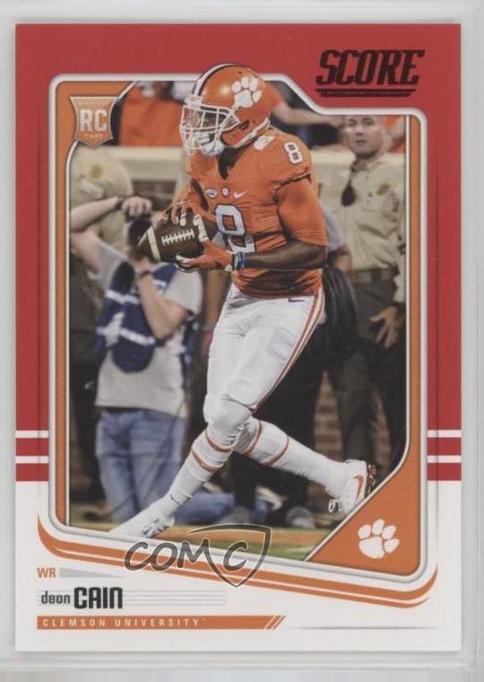 Details About 2018 Score Red 393 Deon Cain Rookies Clemson Tigers Rookie Football Card
