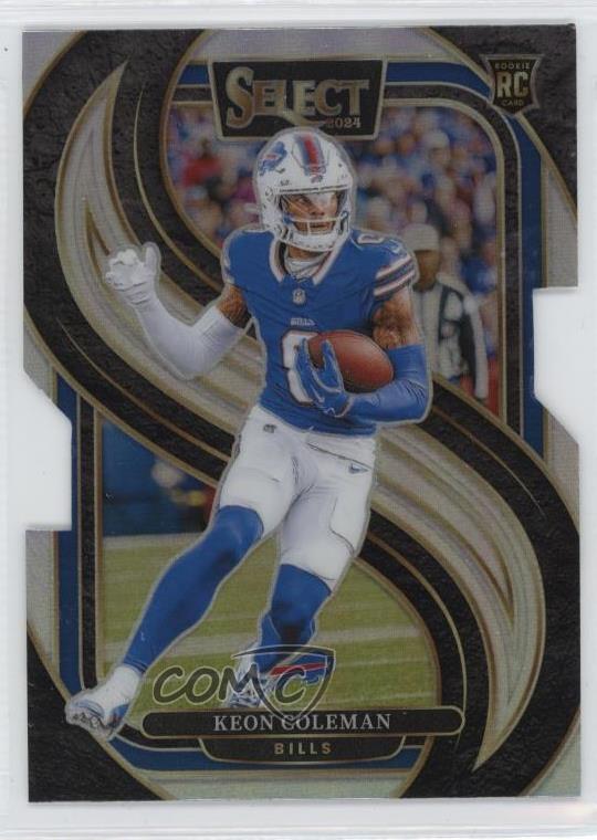 2024 Panini Select Premier Level Silver Prizm Die-Cut Keon Coleman #153 uk2