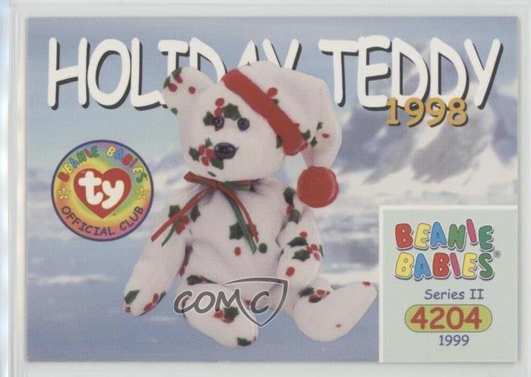 1999 Ty Beanie Babies Series 2 #151 Holiday Teddy 1998 Non-Sports Card 8y9 | eBay
