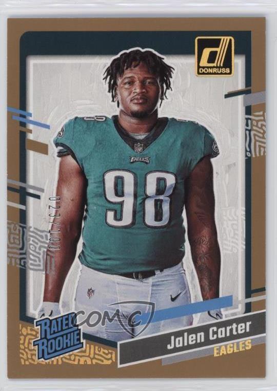 2023 Panini Donruss Rated Rookie Portrait Studio Series /100 Jalen Carter #5 RC