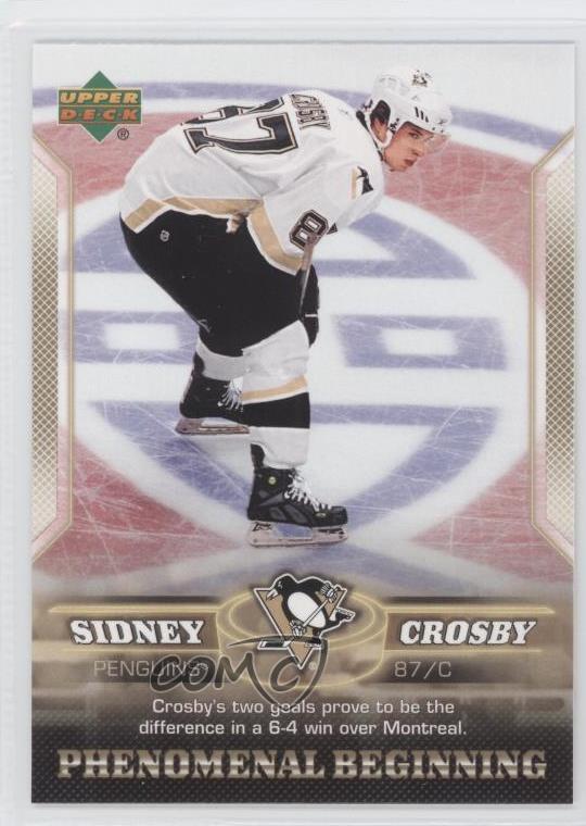2005//2006 Upper Deck Sidney Crosby Phenomenal Beginnings Gold 21 Card Rookie Card Set w//Jumbo Card