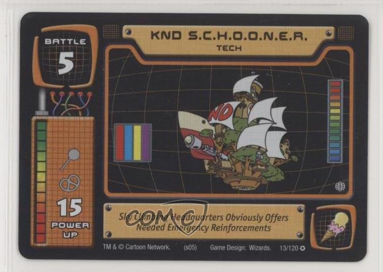2005 Codename Kids Next Door Trading Card Game 13 KND SCHOONER Gaming