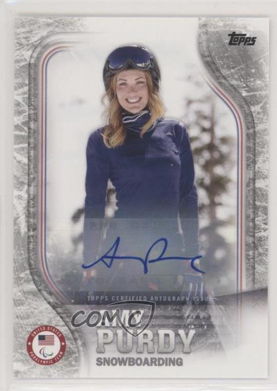 sports memorabilia 2014 TOPPS WINTER OLYMPICS SNOWBOARDING AMY PURDY TRADING CARD LAS VEGAS NEVADA MLB Fan Apparel & Souvenirs