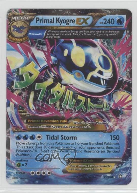 Details About 2015 Pokémon Clash 551 Primal Kyogre Ex Pokemon Card W8t