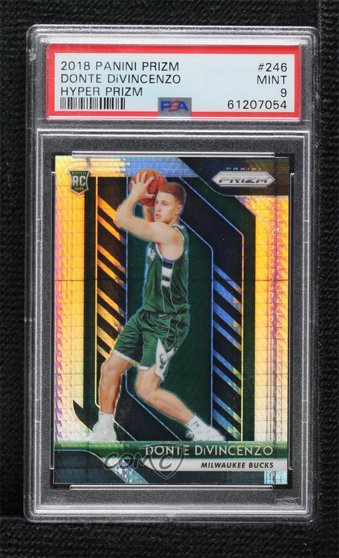 2018-19 Panini Prizm Hyper Donte DiVincenzo #246 PSA 9 MINT Rookie RC 01nw