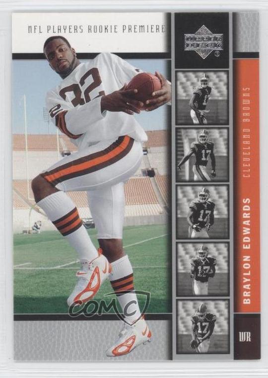 Details About 2005 Upper Deck Nfl Players Rookie Premiere 8 Braylon Edwards Cleveland Browns