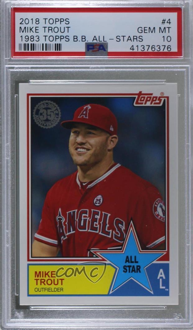 2018 Topps 1983 Design AllStars 83AS4 Mike Trout PSA 10