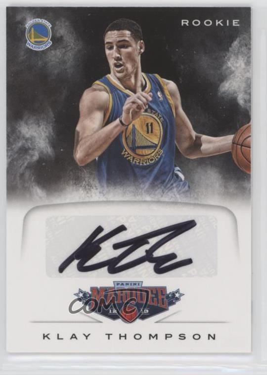 klay thompson signed jersey
