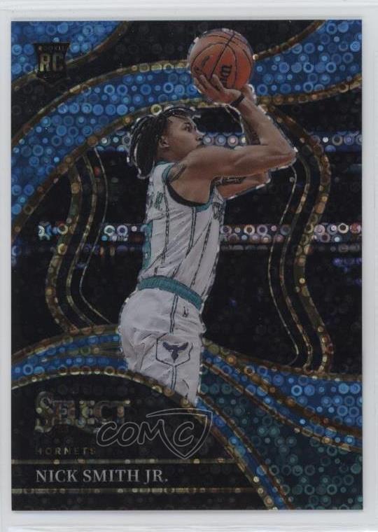 2023-24 Panini Select Courtside Light Blue Disco Prizm 14/99 Nick Smith Jr 01nw
