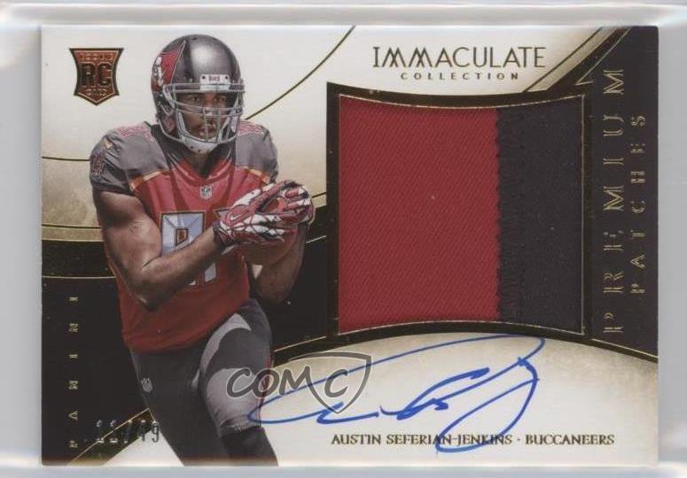 2014 Immaculate Premium /49 Austin Seferian-Jenkins RPA Rookie Patch Auto RC