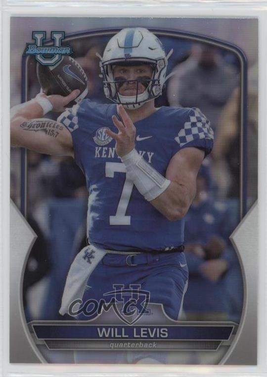 2022 Bowman U Chrome Refractor Will Levis #5 fm0