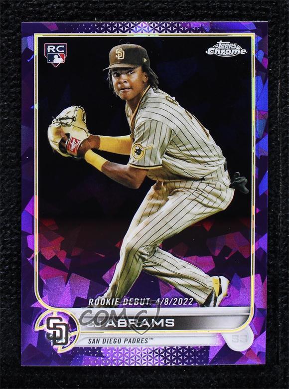 2022 Topps Chrome Update Sapphire Edition Debut Purple 10/10 CJ Abrams Rookie RC