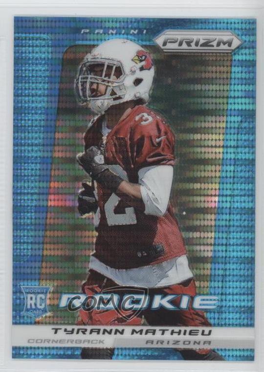 2013 Panini Prizm Rookie Light Blue Pulsar Prizm Tyrann Mathieu #296 Rookie RC