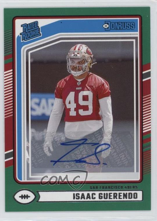 2024 Panini Donruss Rated Green Isaac Guerendo #336 Rookie Auto RC 1h0p
