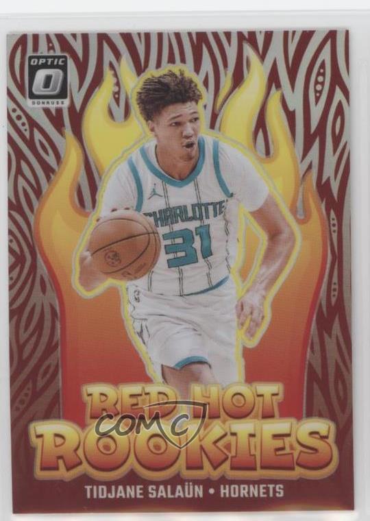 2024-25 Panini Donruss Optic Red Hot Rookies Holo Prizm Tidjane Salaun #5 RC 1u6