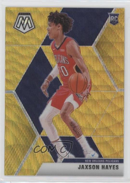 2019 Panini Mosaic Rookies Tmall Gold Wave Prizm Jaxson Hayes #221 Rookie RC 7iu