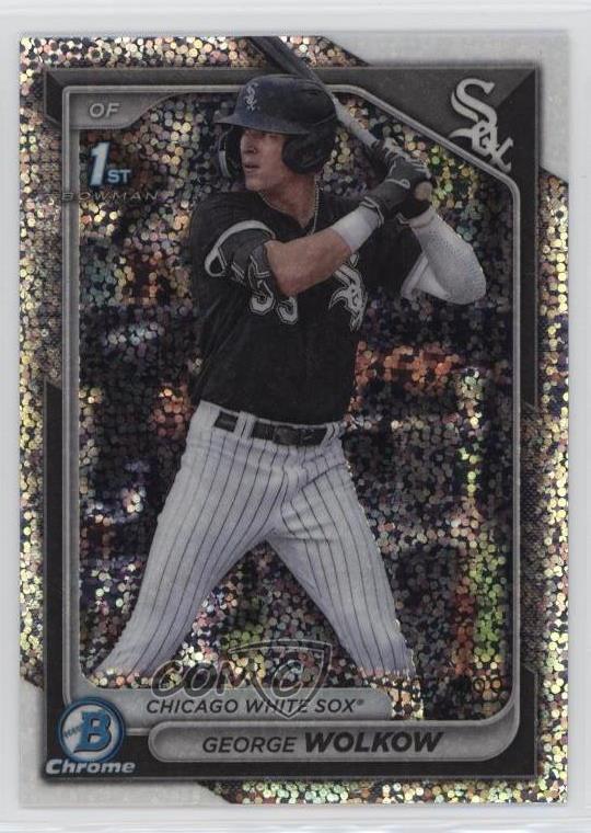 2024 Bowman Chrome Prospects Speckle Refractor /299 George Wolkow #BCP-144 1bi0