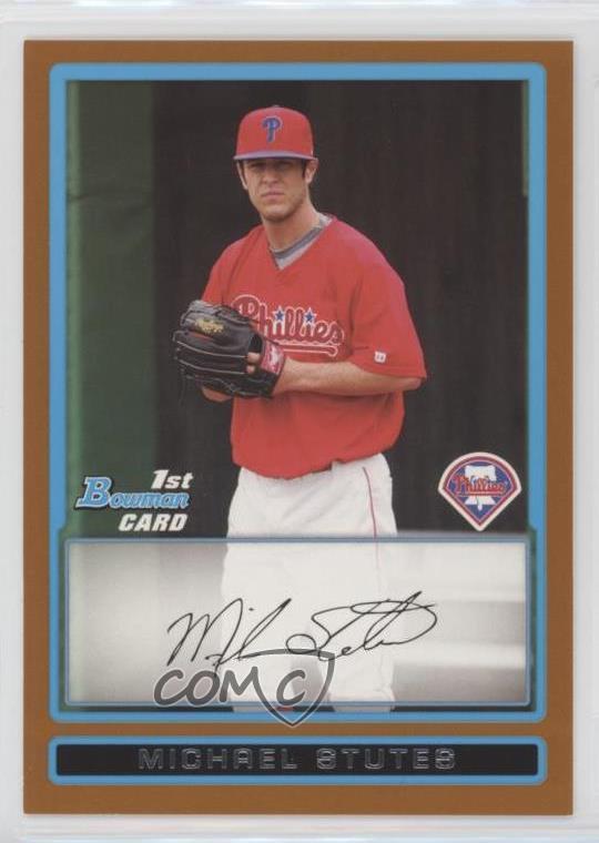 2009 Bowman Prospects Orange /250 Michael Stutes #BP62 - Zdjęcie 1 z 4