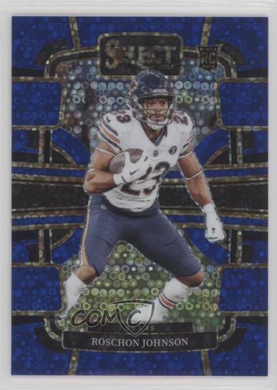 2023 Panini Select Concourse Blue Disco Prizm /25 Roschon Johnson Rookie RC n0c
