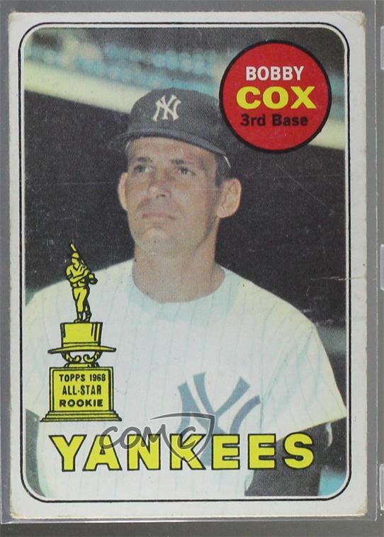 1969 Topps #237 Bobby Cox New York Yankees Baseball Card | eBay