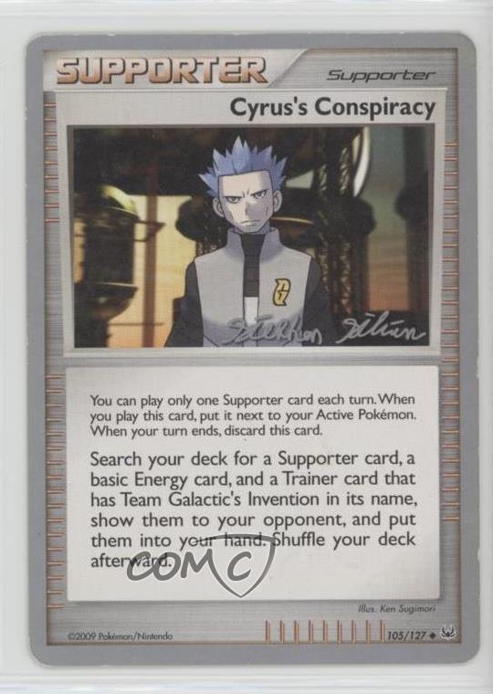 Details About 2009 Pokémon World Championships Decks 105 Cyruss Conspiracy Read Card 0w6
