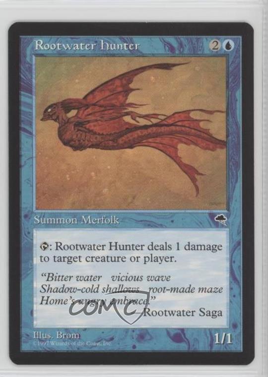 4x Rootwater Hunter MTG Tempest NM Magic Regular