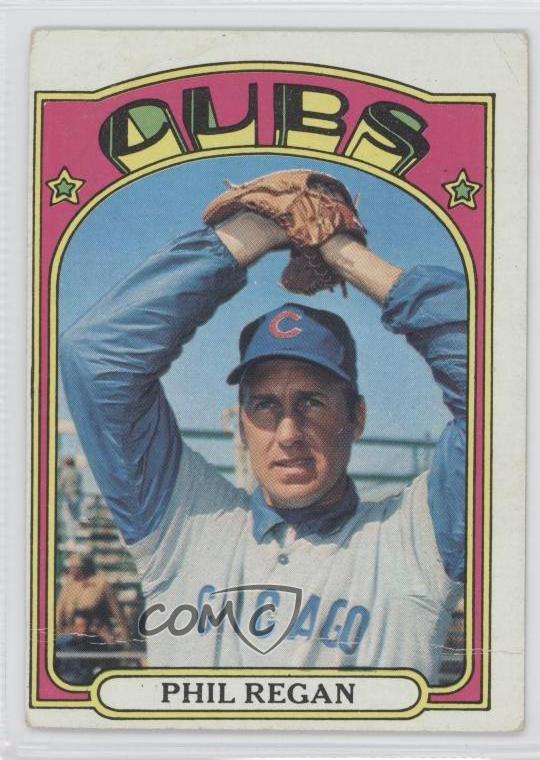 1972 Topps #485 Phil Regan Chicago Cubs Baseball Card | eBay
