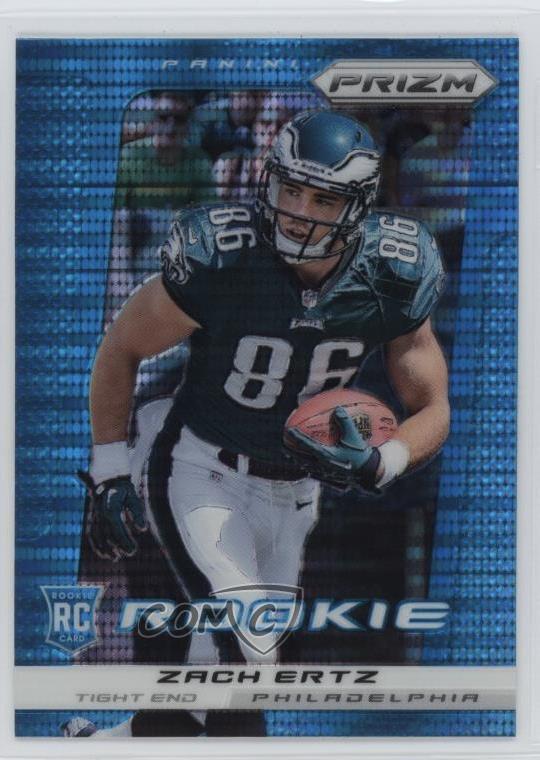 2013 Panini Prizm Rookie Light Blue Pulsar Prizm Zach Ertz #300 Rookie RC